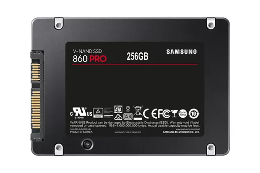 Samsung 860 PRO 2.5" 256 GB Serial ATA III V-NAND MLC