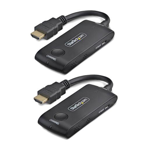 StarTech.com Wireless HDMI Extender for Meeting Rooms and Huddle Spaces, 4K 60Hz, 65ft Range, USB Powered, Plug-and-Play Transmitter and Receiver Kit