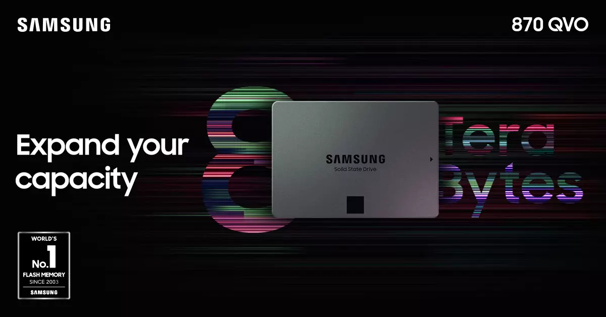 Samsung Unveils New 8TB 870 QVO SSD
