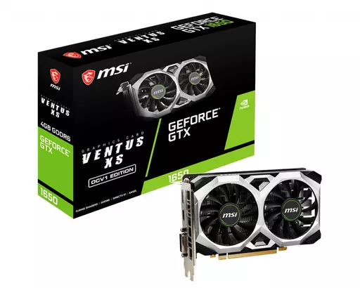 MSI GTX 1650 D6 VENTUS XS OCV1 graphics card NVIDIA GeForce GTX 1650 4 GB GDDR6