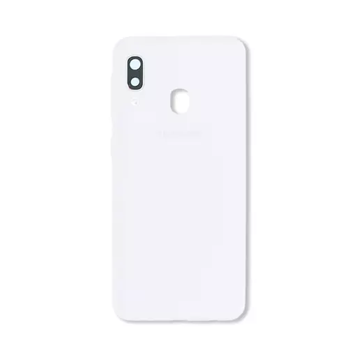 Back Cover w/ Camera Lens (Service Pack) (White) - For Galaxy A20e (A202)