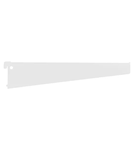 White Blade Brackets (Pair) for Metal Shelf - Various Sizes