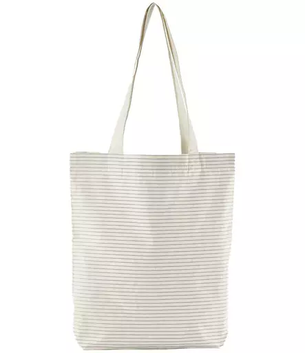 Westford Mill Striped Organic Cotton Tote Bag