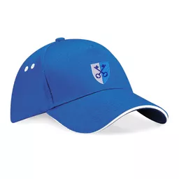 StClare'sOxford_Cap_RoyalWhite_Front.png
