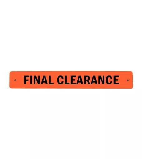 'Final Clearance' Horizontal Sale Banner - 760mm x 125mm