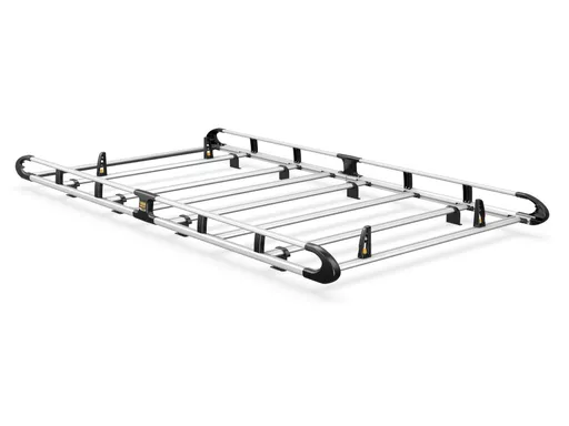 Renault Master 2010-2024 L1, H1 Twin Rear Doors - ULTI Rack+ (Aluminium) - 6 Bar Roof Rack