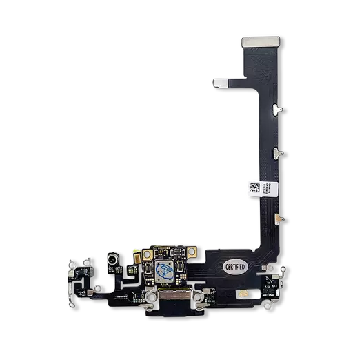 Charging Port Flex Cable (w/ Board) (Black) (CERTIFIED - Aftermarket) - For iPhone 11 Pro Max