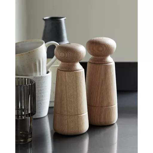 Salt and Pepper Grinder, Wardha, Oak