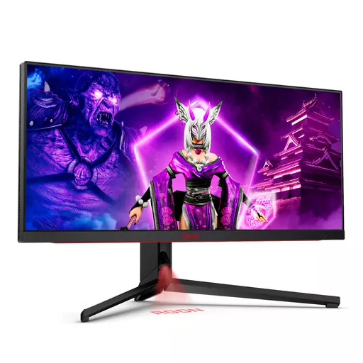 AOC AGON PRO AG344UXM computer monitor 86.4 cm (34") 3440 x 1440 pixels UltraWide Quad HD LED Black, Red