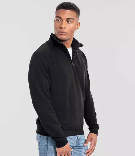 Fruit of the Loom Iconic Premium Zip Neck Sweatshirt
