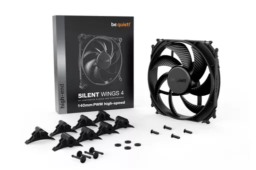 be quiet! SILENT WINGS 4 | 140mm PWM high-speed Computer case Fan 14 cm Black 1 pc(s)
