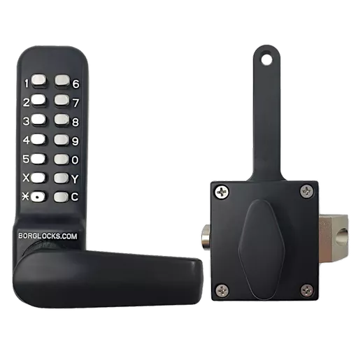 BORG LOCKS BL4409 ECP Marine Grade Wooden Gate Digital Lock With Slam Latch & Holdback