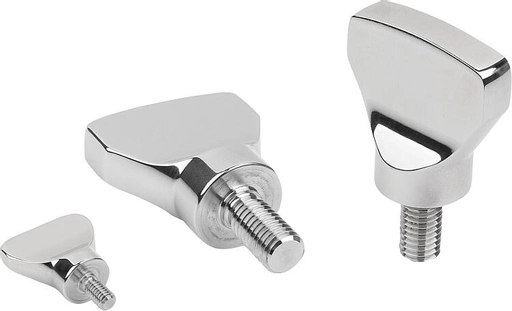 K1313 - Hygienic 316 Stainless Steel Wing Screw Thread Size M4-M10