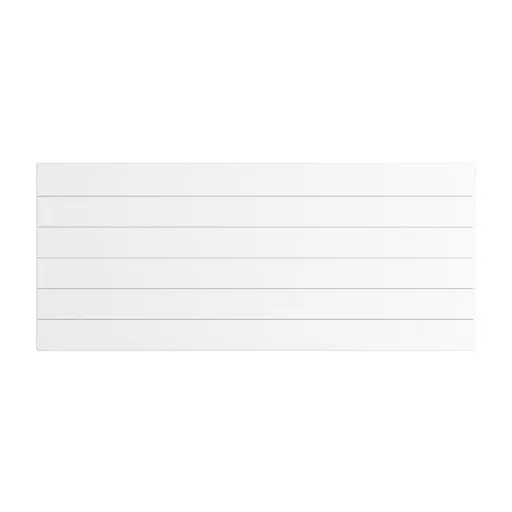 Flat Cover Plate with Lines 600 x 1400 Gloss White