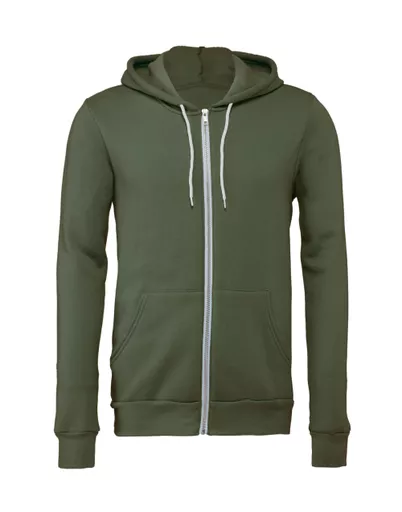 Canvas Unisex Sponge Fleece Full-Zip Hoodie