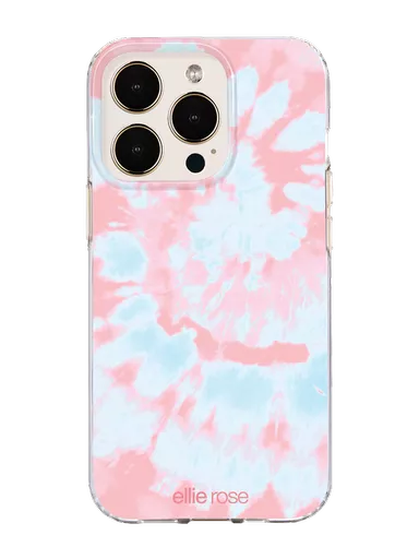 Ellie Rose - Pink & Blue Tie Dye for iPhone 14 Pro, iPhone 14, iPhone 13 Pro & iPhone 13