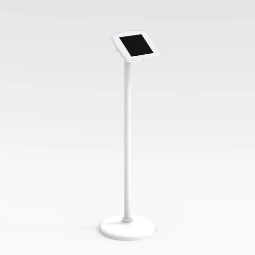 Bouncepad Floorstanding with USB Cable | Apple iPad Mini 6th Gen | White | Exposed Front Camera and Home Button