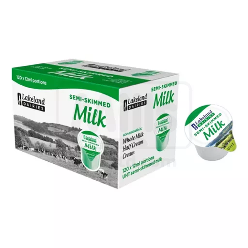 Lakeland Semi-Skimmed Milk Pots Pk120