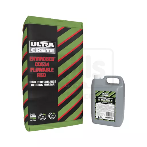 ULTRACRETE Envirobed CD534 Flowable Mortar RED x 48 Bags