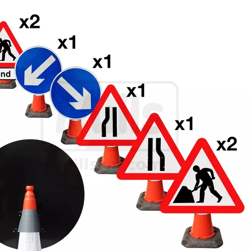 Mills Cone Sign Kit Full Chapter 8 for 750mm Cones