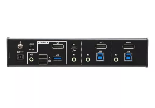 ATEN 3-Port USB-C DisplayPort Hybrid KVMP™ Switch