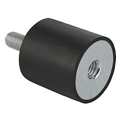 K0568 - Rubber-Metal Buffer Medium Hardness Size M3-M12