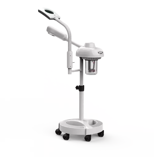 SkinMate 2 in 1 Steamer and Mag Lamp White