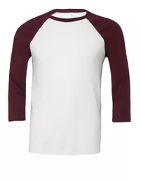 Canvas Unisex 3/4 Sleeve Baseball Tee