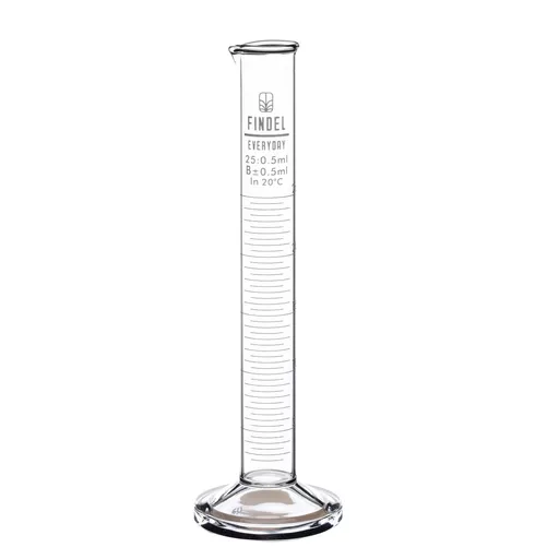 Findel Everyday Glass Measuring Cylinder - 25ml - Pack of 10