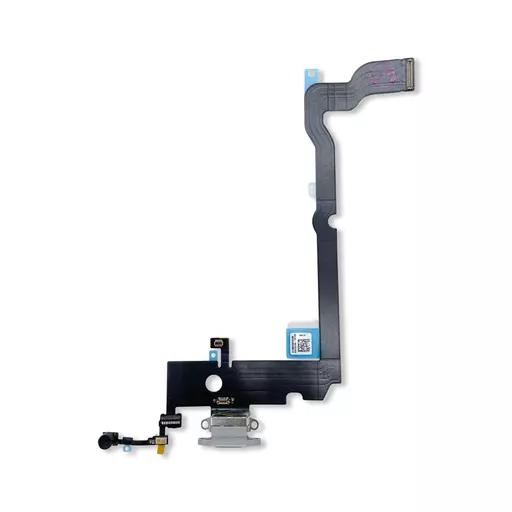 Charging Port Flex Cable (Silver) (CERTIFIED - OEM) -  For iPhone XS Max