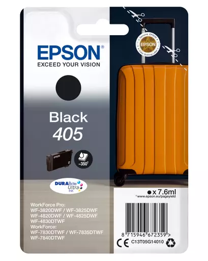 Epson C13T05G14020/405 Ink cartridge black Blister Acustic Magnetic, 350 pages 7,6ml for Epson WF-3820/7830