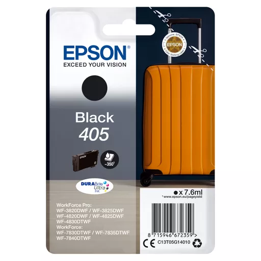 Epson C13T05G14010/405 Ink cartridge black, 350 pages 7.6ml for Epson WF-3820/7830