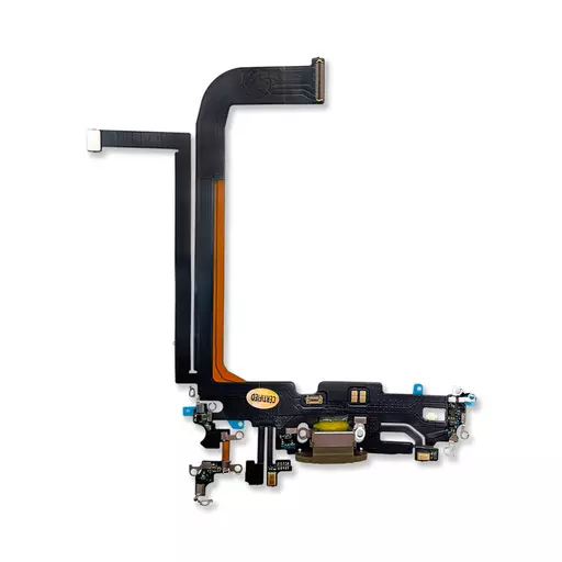 Charging Port Flex Cable (Gold) (CERTIFIED - Aftermarket) - For iPhone 13 Pro Max