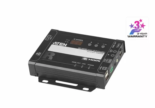 ATEN VE8950R AV extender AV receiver Black