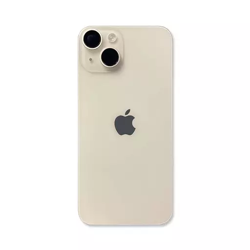 Back Glass w/ Camera Lens (Starlight) (RECLAIMED) (Grade A) - For iPhone 14
