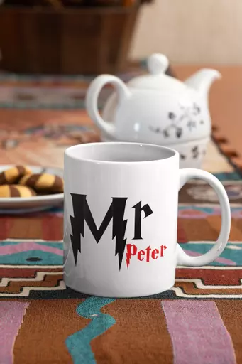 Harry potter inspired MR peter Name Mug gift, gifts for couple, wife, for her, for hime for husband 