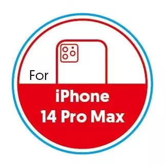 Smartphone Circular 20mm Label - iPhone 14 Pro Max - Red