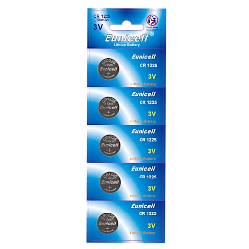 EUNICELL 3V CR1225 Button Cell Battery (5 PER CARD)