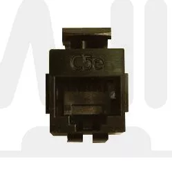 Cat 5e Jack-Jack Coupler Keystone Black