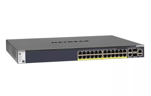 NETGEAR M4300-28G-PoE+ Managed L2/L3/L4 10G Ethernet (100/1000/10000) Power over Ethernet (PoE) 1U Black