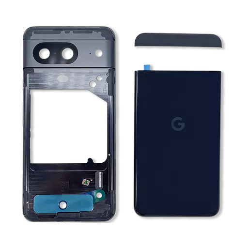 Back Housing (No Logo) (Obsidian) (RECLAIMED) - For Google Pixel 8