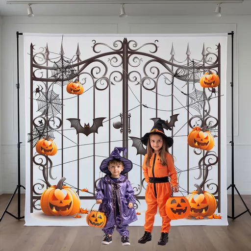 Halloween Creepy Door Backdrop