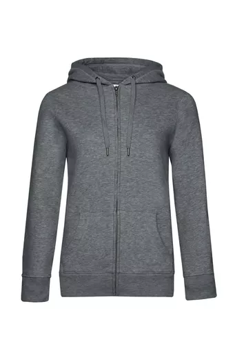 Women's Queen Zipped Hooded Sweat