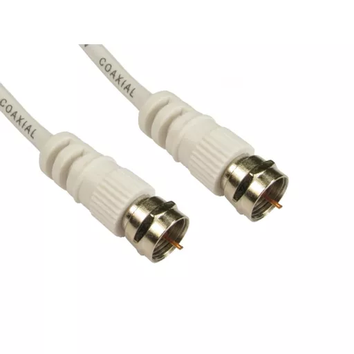 Satellite Coax Cable, White