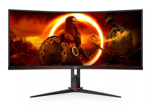 AOC G2 CU34G2XP computer monitor 86.4 cm (34") 3440 x 1440 pixels UltraWide Quad HD LED Black