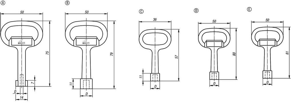 6mm Square Key.