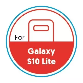 Smartphone Circular 20mm Label - Galaxy S10 Lite - Red