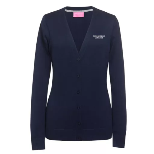 TheQueensCollege_AugustaCardigan_Navy_Front.png