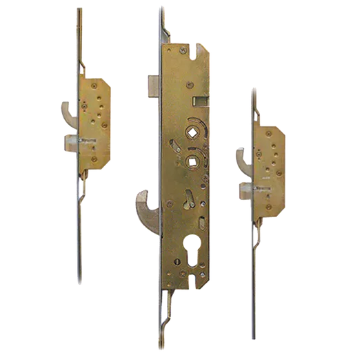 MILLENCO Lever Operated Latch & Hookbolt Twin Spindle - 2 Hook 2 Dead Bolt