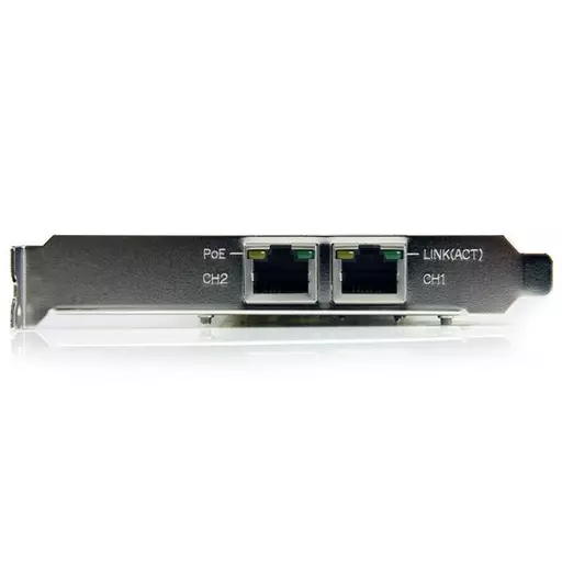 StarTech.com Dual Port PCI Express Gigabit Ethernet PCIe Network Card Adapter - PoE/PSE